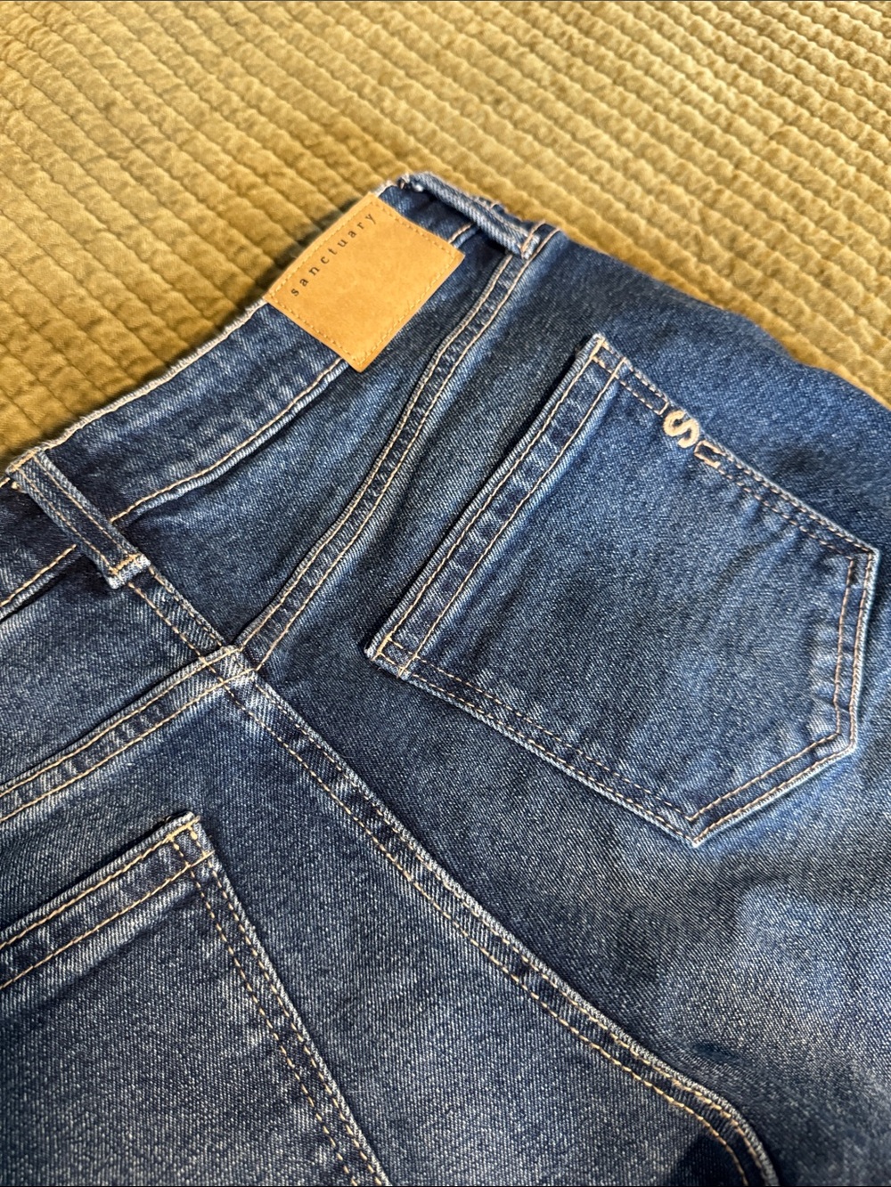 NWOT Sanctuary Dark Blue Wide Leg Denim Jeans